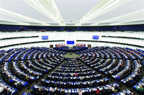 Photo: The European Parliament building located in Strasbourg, France ...