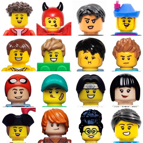 The evolution of minifigure heads | Brickset