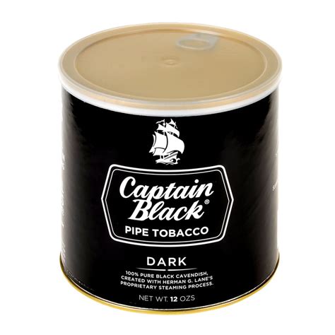 Captain Black Dark Pipe Tobacco 12 oz. Can– Tobacco Stock