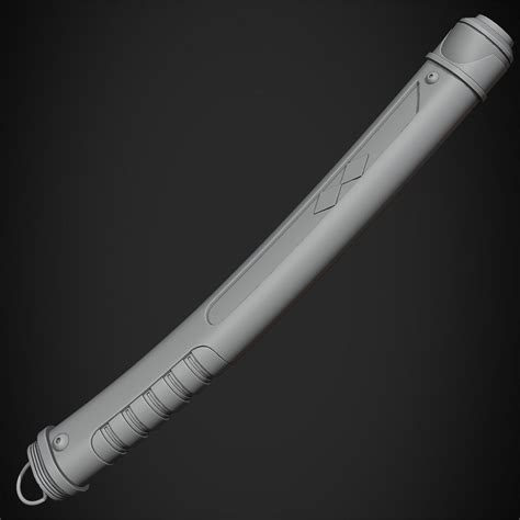 Ahsoka Tano White Lightsaber for Cosplay 3D model 3D printable | CGTrader