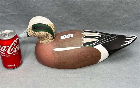 River Decoy Co 1991 widgeon duck decoy - Dixon's Auction at Crumpton