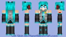 Hatsune Miku 【Vocaloid】 Minecraft Skin