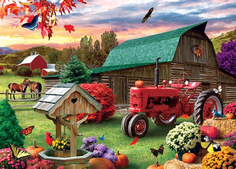 Masterpieces - Farm and Country Harvest Ranch Jigsaw Puzzle (1000 Piec ...