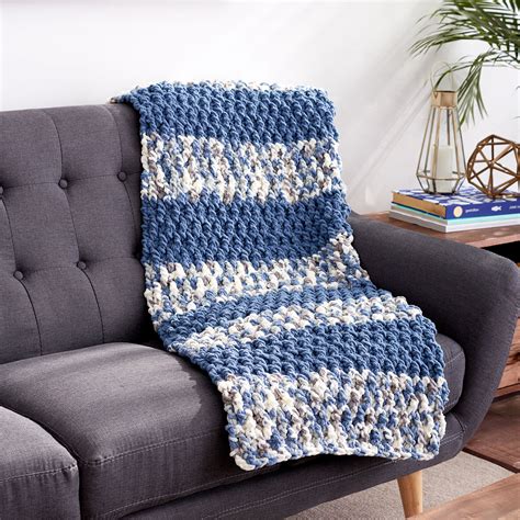 Bernat® Blanket™ Lush Stripes Crochet Blanket