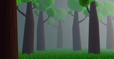 ArtStation - 3d low poly forest | Resources