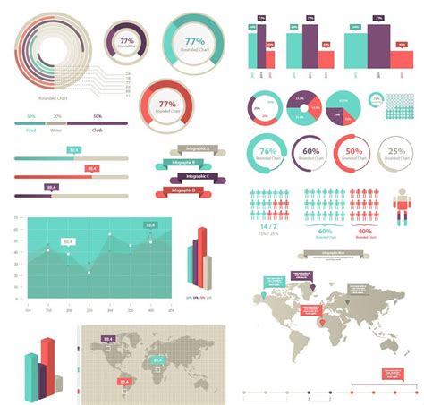 Fresh Free Vector Infographic Elements Sets | Creative Beacon