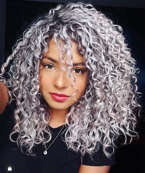 Platinum blonde tones and icy blue silver hair styles in 2020 | Curly ...