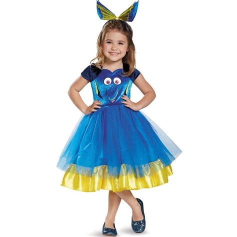 Halloween Finding Dory Dory Tutu Deluxe Toddler Costume, Medium (3T-4T), Women's, Blue | Dory ...