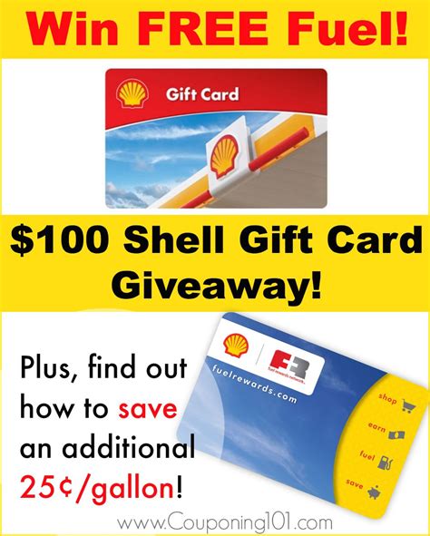 GIVEAWAY!! Enter to win a $100 Shell Gift Card, plus save instantly on ...