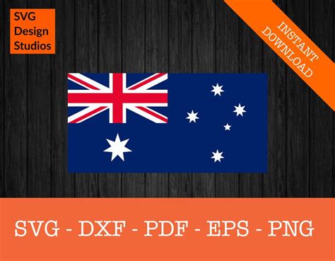 Australia Australian Flag SVG Cut File PNG DXF Cricut - Etsy Australia