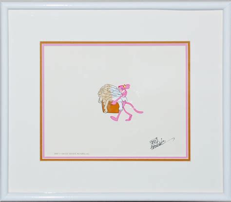 Original Pink Panther Production Cel Signed By Friz Freleng (1988) – animationsensations.com