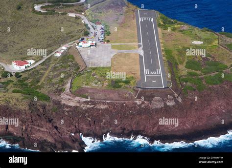 Saba, Caribbean. 14th November 2013. Aerial view of the airport as Stock Photo: 62645512 - Alamy