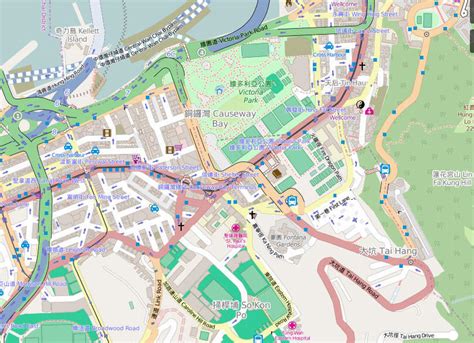 Maps of Causeway Bay, Hong Kong