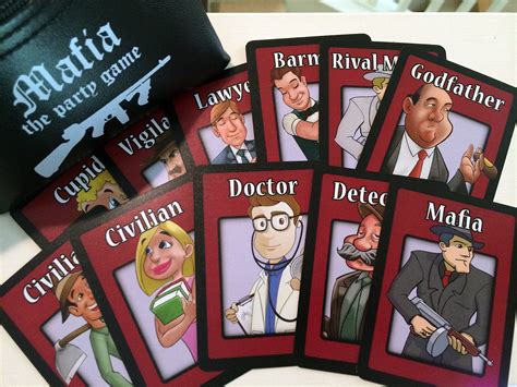 Mafia Board Game Cards