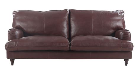 Classic Style Italian Leather Sofa In Brown - Walmart.com