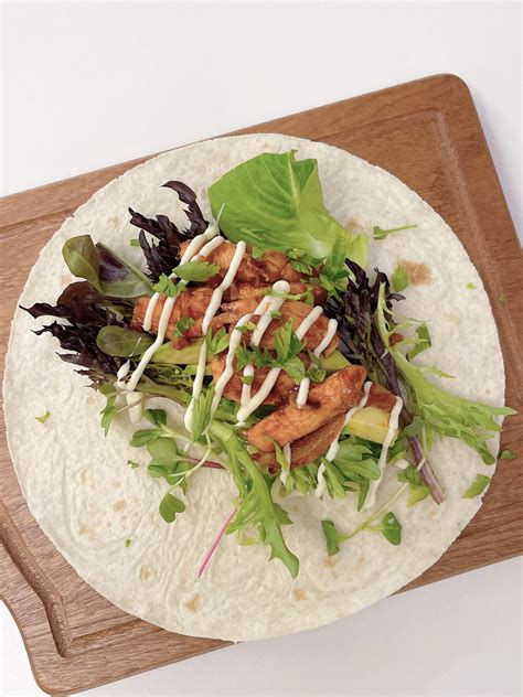 Healthy Chicken Teriyaki Wrap (High Protein!) - Petite Girl Diary