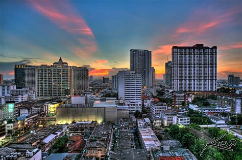 Bangkok Cityscape Sunset HDR Photo