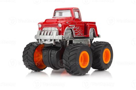 big truck toy color red isolated on white background 10243516 Stock ...