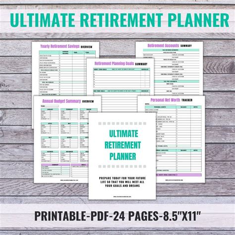 Retirement Planner Printable Planner Financial Planner - Etsy