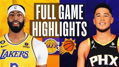 LAKERS at SUNS | NBA FULL GAME HIGHLIGHTS | November 22, 2022 - YouTube