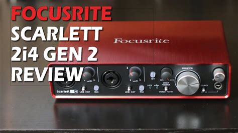 Focusrite Scarlett 2i4 Gen 2 Review - YouTube