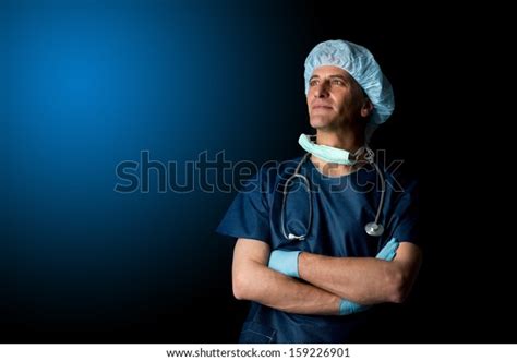 Doctor Uniform Isolated Against Black Background Stock Photo 159226901 | Shutterstock