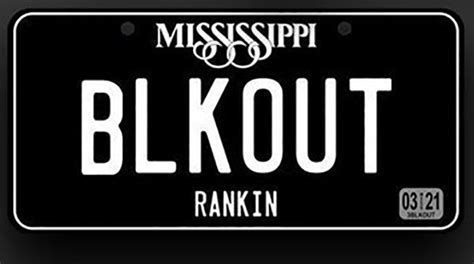 'Blackout' license plates now available in Mississippi - Daily Leader | Daily Leader