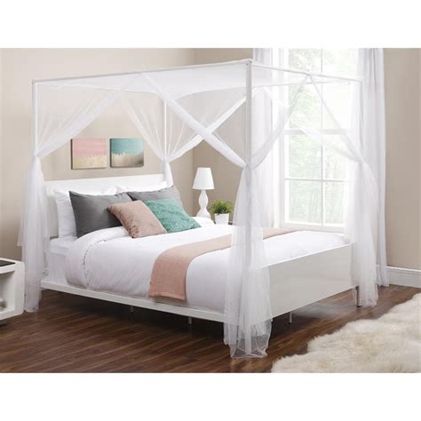 White Canopy For Bed / White Canopy Bed - Cottage - bedroom - Muskoka Living : It depends on how ...