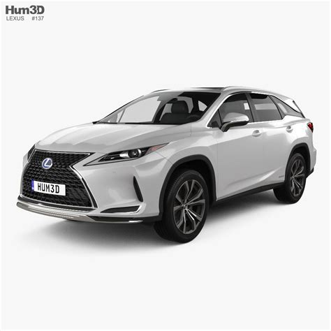 Lexus RX L hybrid US-spec 2022 3D model - Download Crossover SUV on ...