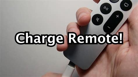 Apple TV 4K How to Charge Remote Control & Check Battery! - YouTube