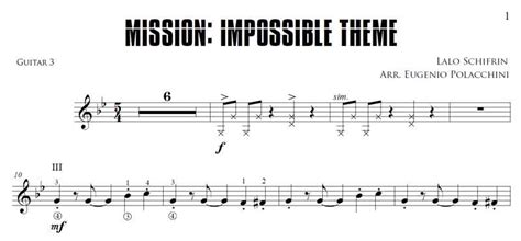 Mission Impossible Theme | Guitar Ensemble Arrangement