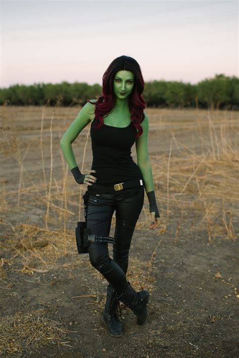 Gamora Costume Halloween 2017. Guardians of the Galaxy. | Gamora costume, Family halloween ...