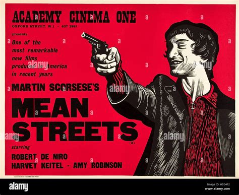 MEAN STREETS, Robert De Niro on UK poster art, 1973 Stock Photo - Alamy