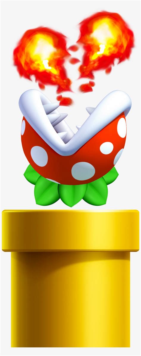 Jumping Piranha Plant Smwu - Mario Fire Piranha Plant Transparent PNG - 1087x2711 - Free ...