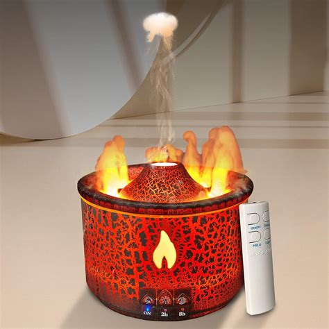 Essential Oil Diffuser, Aromatherapy Diffuser 300ml Volcano Humidifier ...