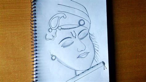 Details 69+ lord krishna face sketch latest - seven.edu.vn