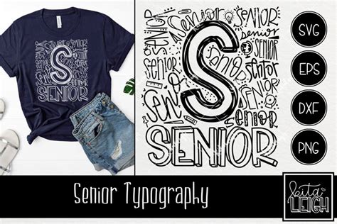 Senior Typography (113800) | Hand Lettered | Design Bundles