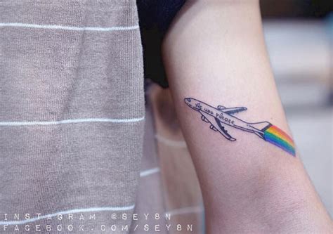 30 Amazing Airplane Tattoos For People Who Love To Travel - TattooBlend