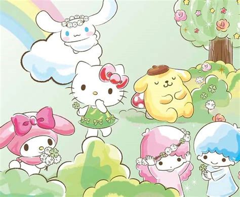 Pin by ひめ on cute wallpaper | Hello spring wallpaper, Hello kitty wallpaper, Sanrio wallpaper