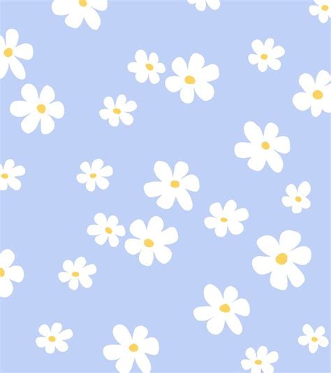 Blue Daisy Pattern | Light purple wallpaper, Purple flowers wallpaper, Purple aesthetic background