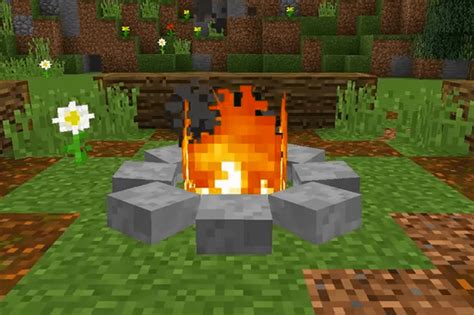 Minecraft campfire guide | How to craft campfire, materials you need ...