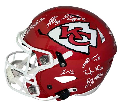 PATRICK MAHOMES TRAVIS KELCE ANDY REID CHIEFS SUPER BOWL TEAM SIGNED FLEX HELMET | eBay