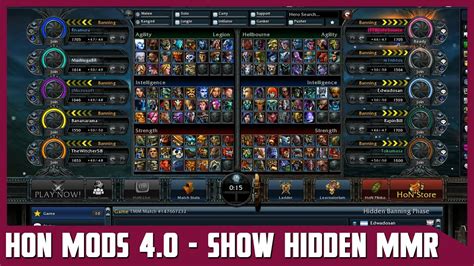 HON MODS 4.0 - Show Hidden MMR [In All Modes] (.honmod) - YouTube