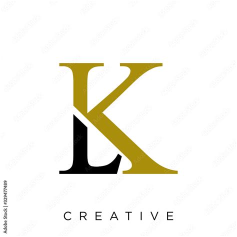 lk logo design vector icon Stock Vector | Adobe Stock