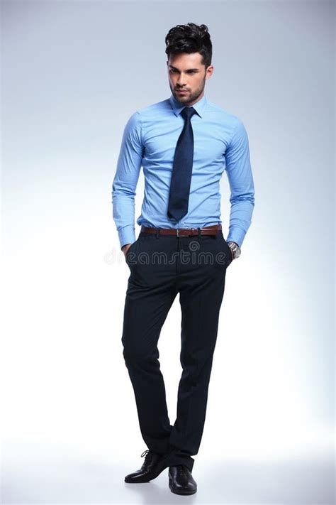 Business Man without Jacket with Hands in Pocket Stock Image - Image of casual, confident: 32079165