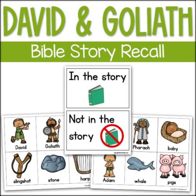 David and Goliath: Bible Story Preschool Activities - PreKinders ...