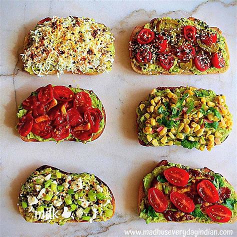 Avocado Toast Ideas - Madhu's Everyday Indian