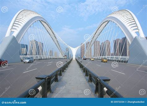 Modern bridge stock photo. Image of highroad, landscape - 25972234