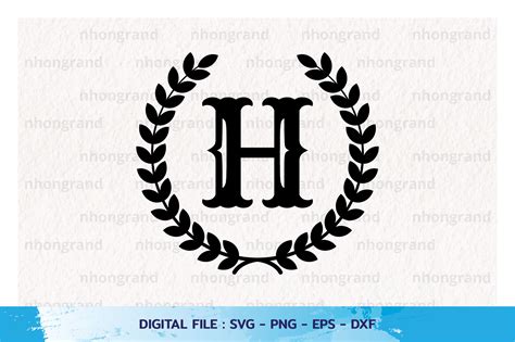 Monogram H Svg - 195+ Best Free SVG File