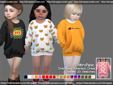 [Download] Stylish Crewneck Dress for Toddlers